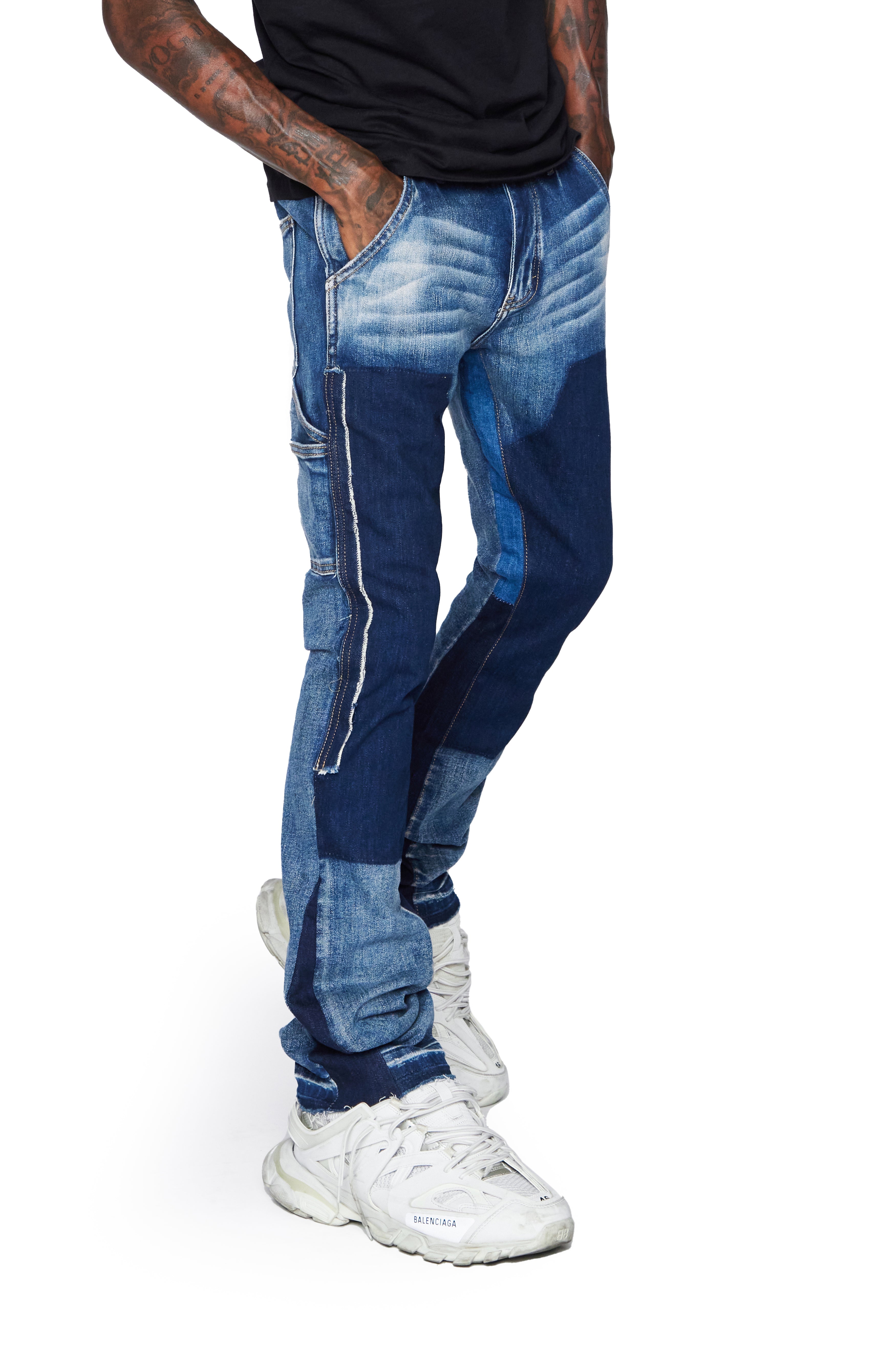 ESNTL LAB STACKED "NAEDIZEL" DK BLUE