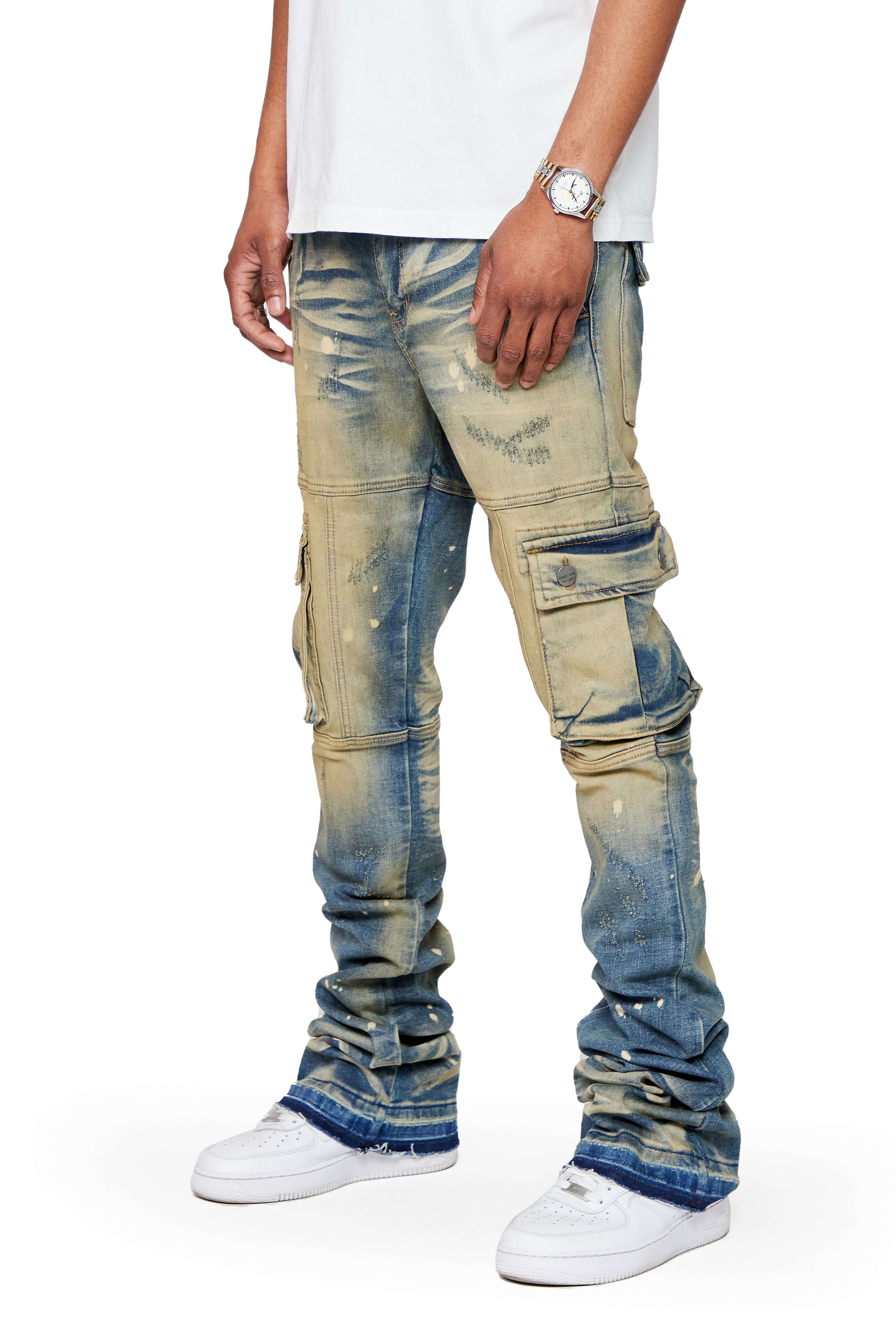 ESNTL LAB STACKED "COUGAR" VINTAGE WASH