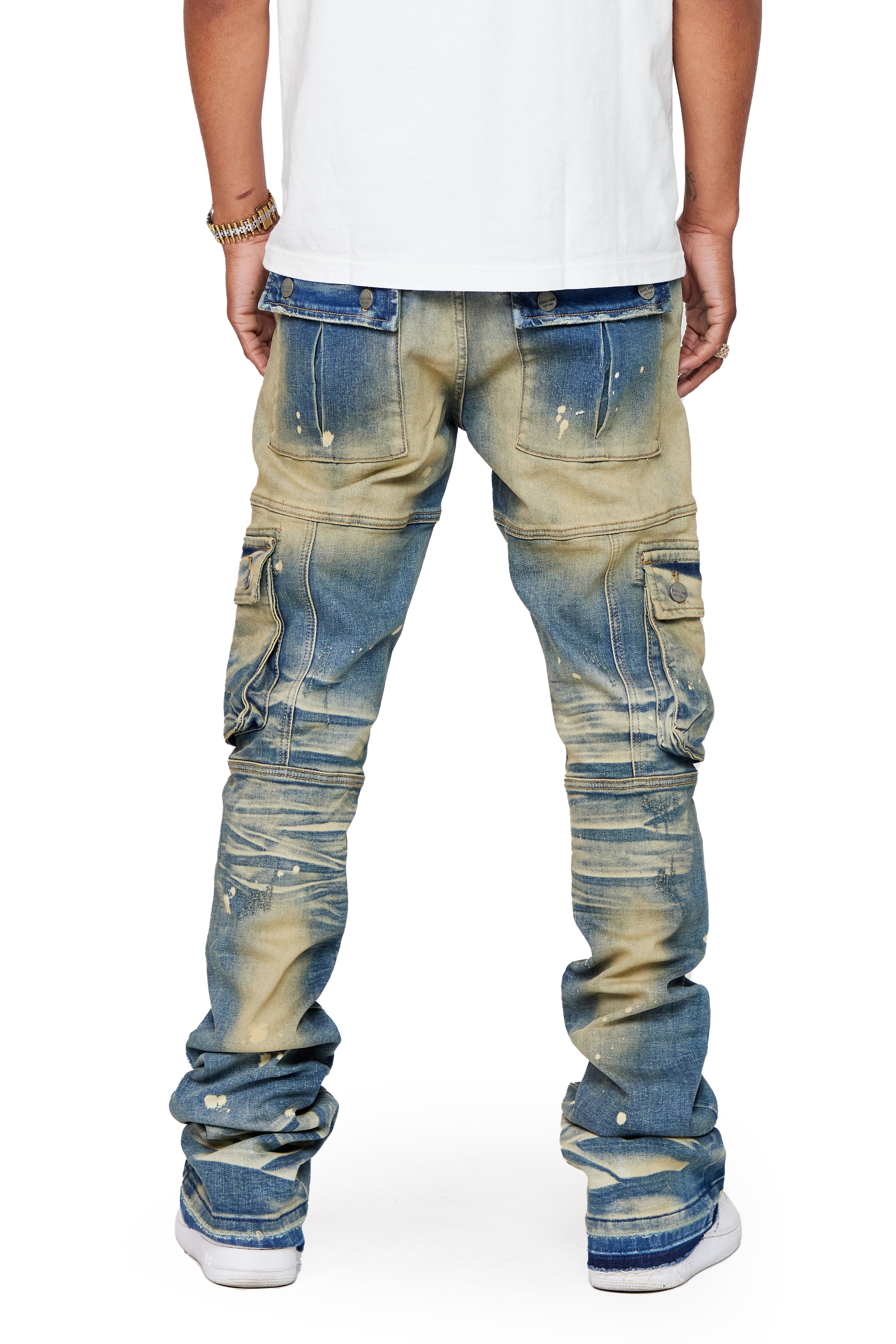 ESNTL LAB STACKED "COUGAR" VINTAGE WASH