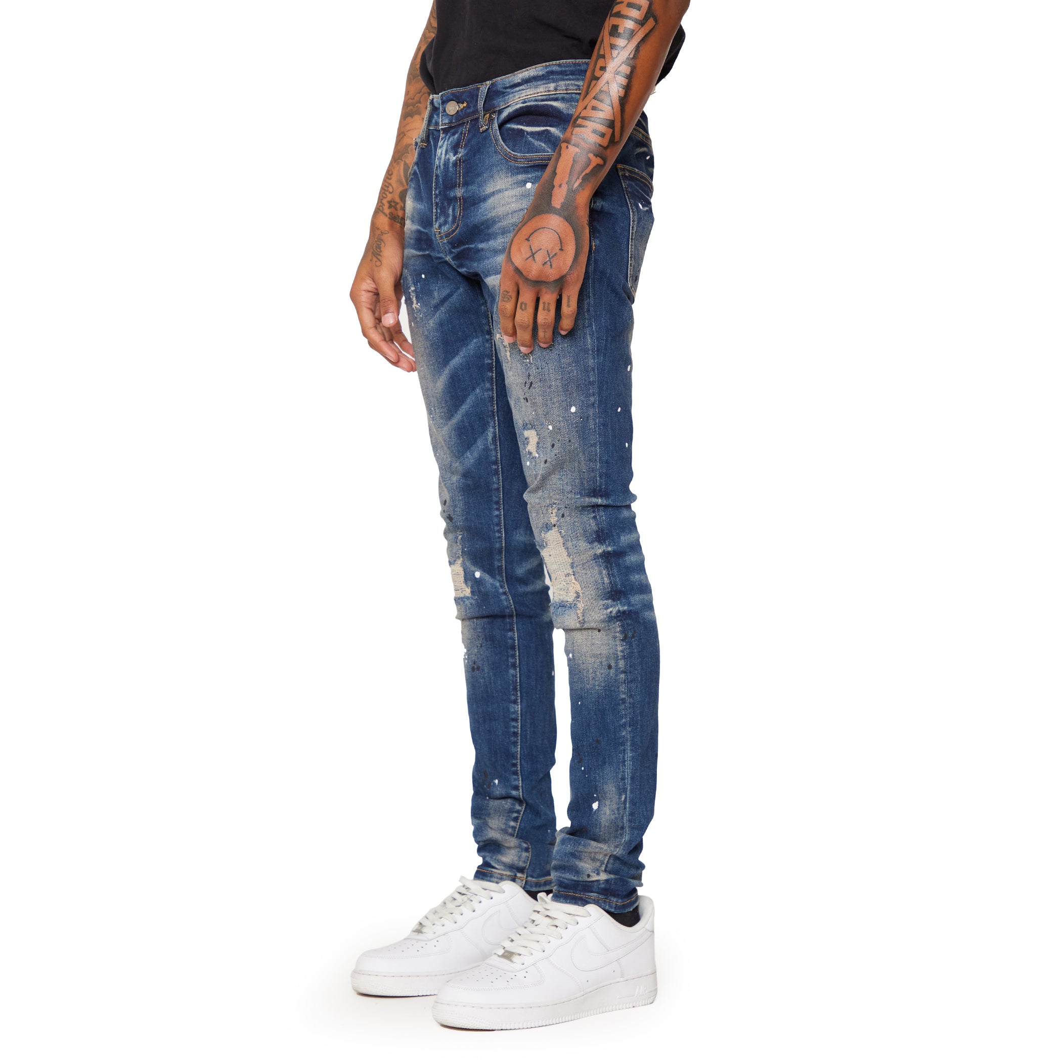 ESNTL LAB JEANS "RADIOACTIVE" DARK BLUE