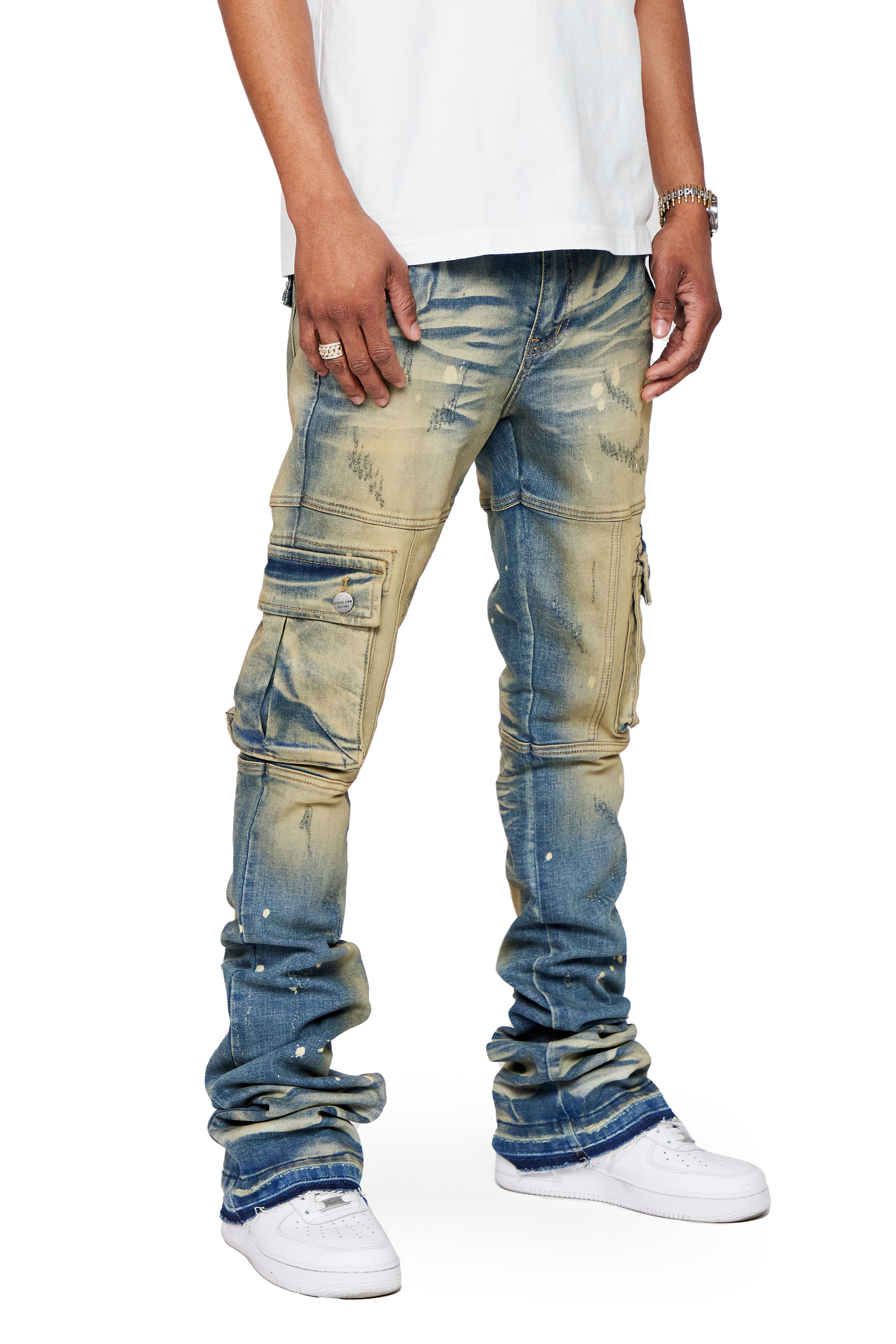 ESNTL LAB STACKED "COUGAR" VINTAGE WASH