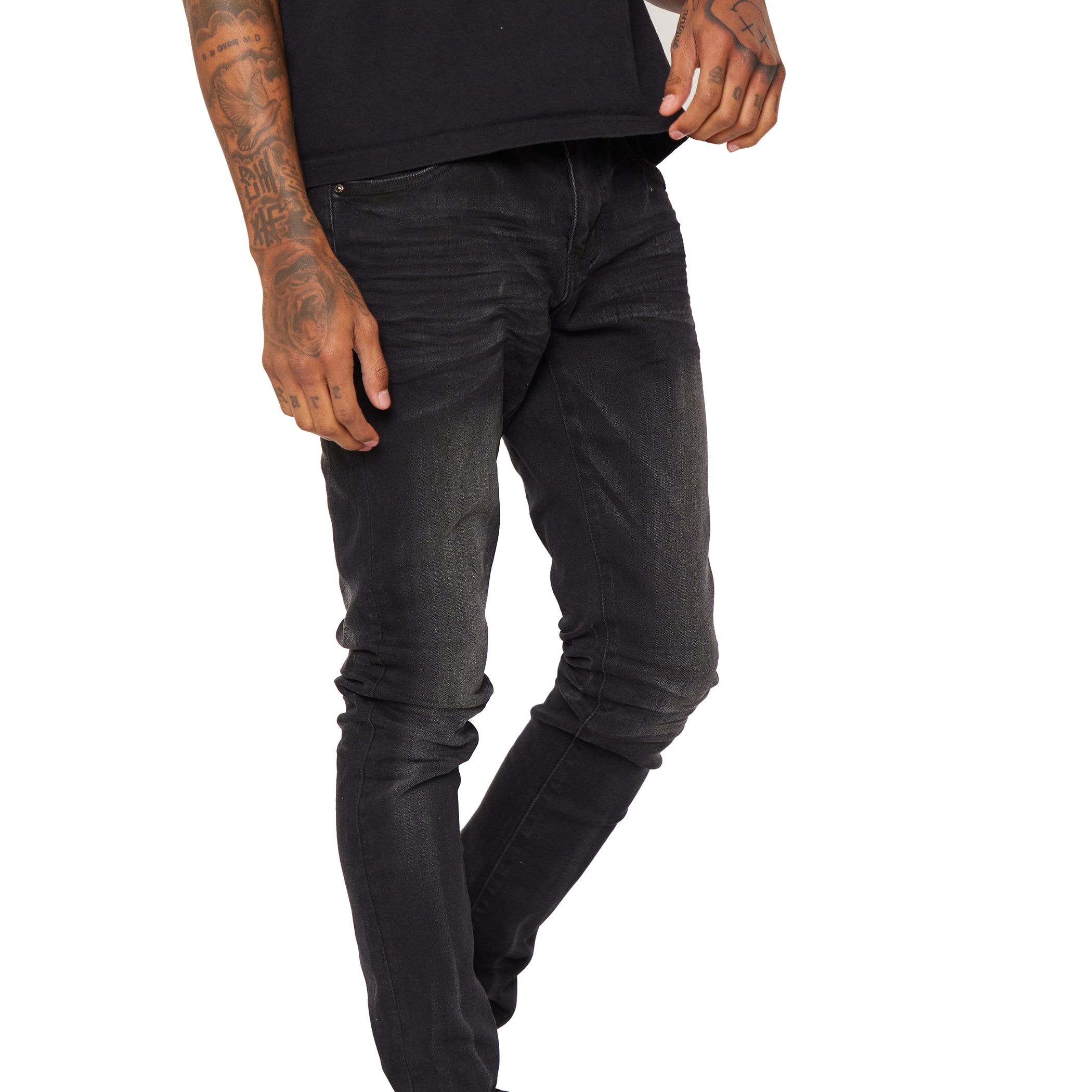 ESNTL LAB JEANS "COSMO" BLACK GREY
