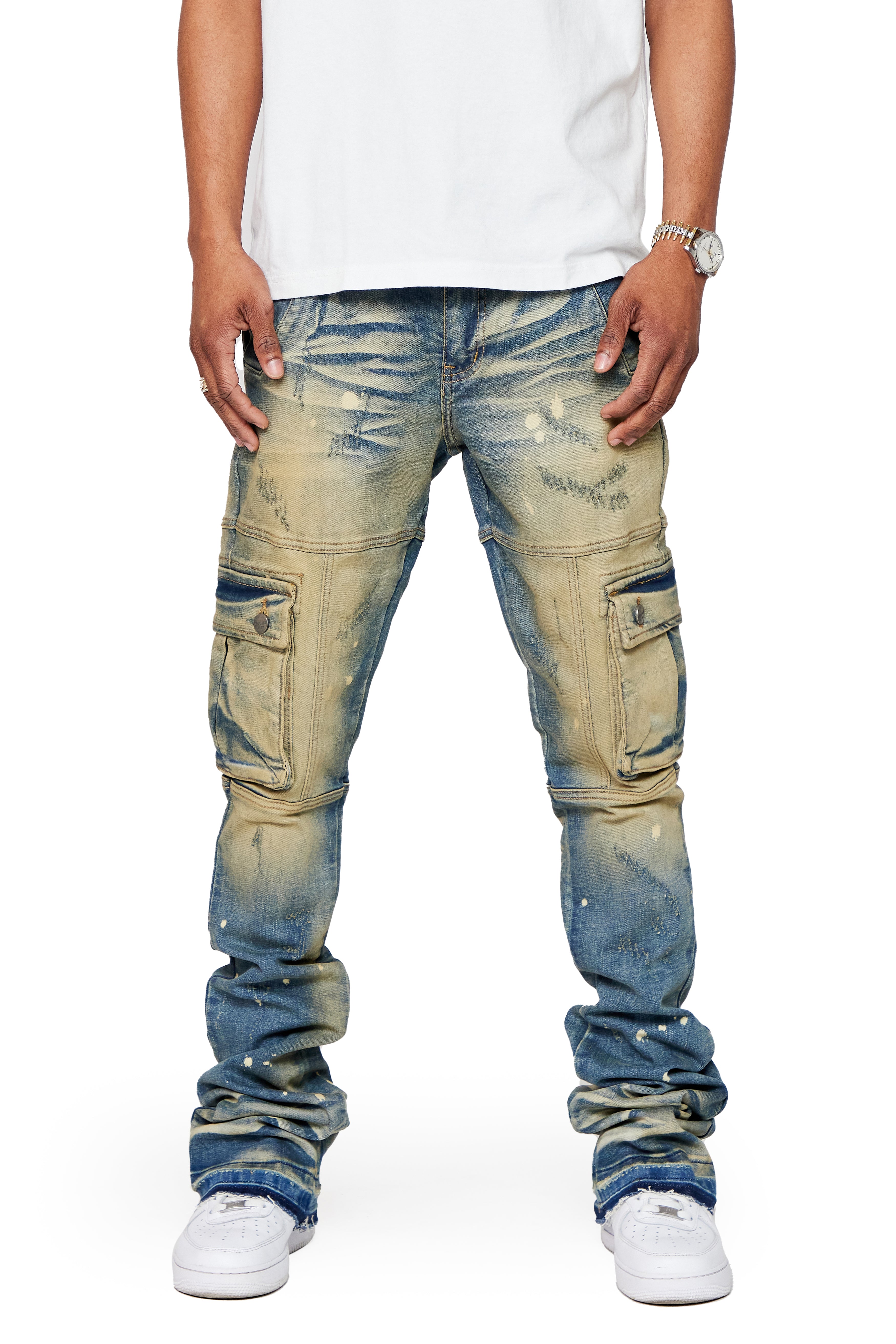 ESNTL LAB STACKED "COUGAR" VINTAGE WASH