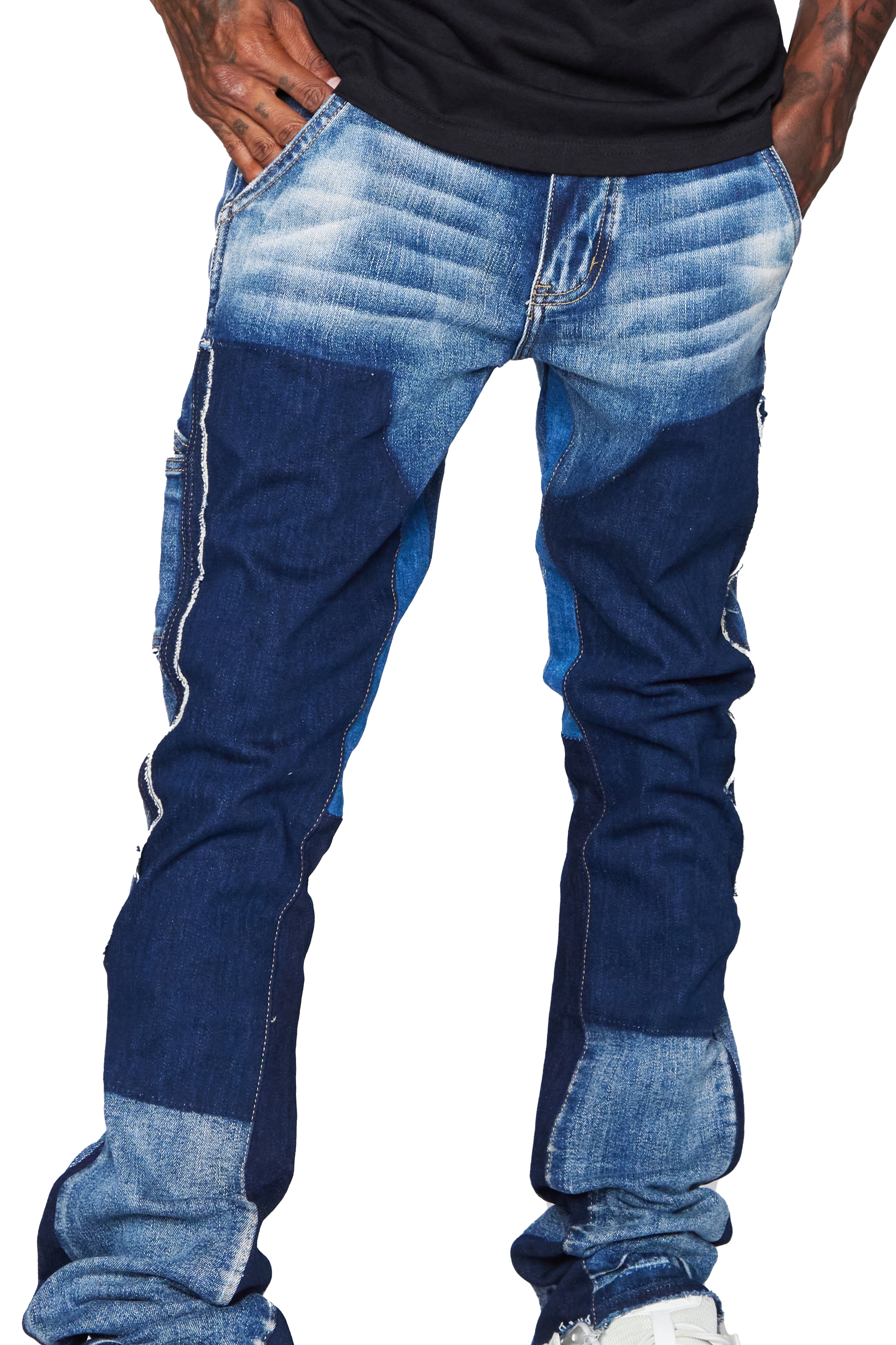 ESNTL LAB STACKED "NAEDIZEL" DK BLUE