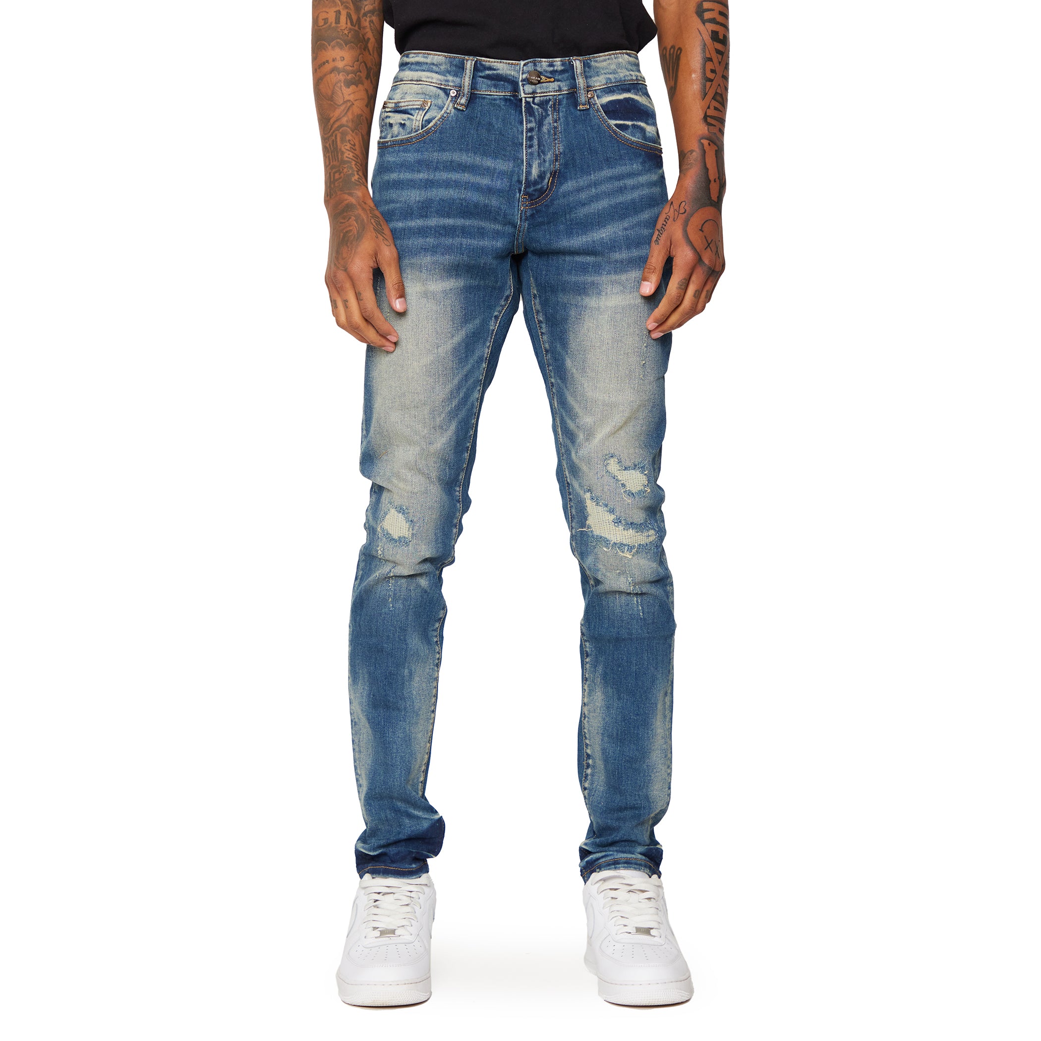 ESNTL LAB JEANS "ENGINEER" WASHED BLUE
