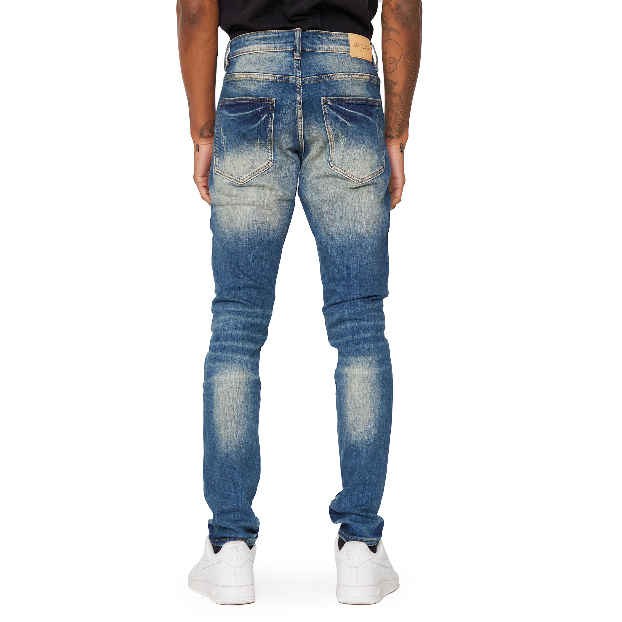 ESNTL LAB JEANS "ENGINEER" WASHED BLUE