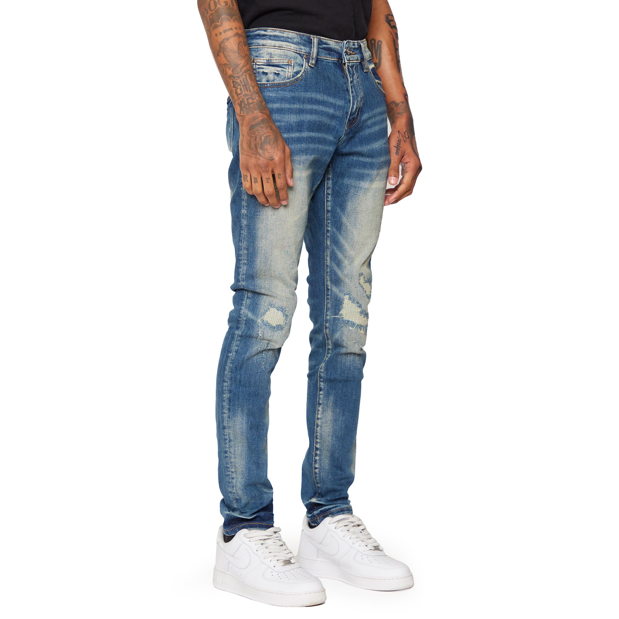 ESNTL LAB JEANS "ENGINEER" WASHED BLUE