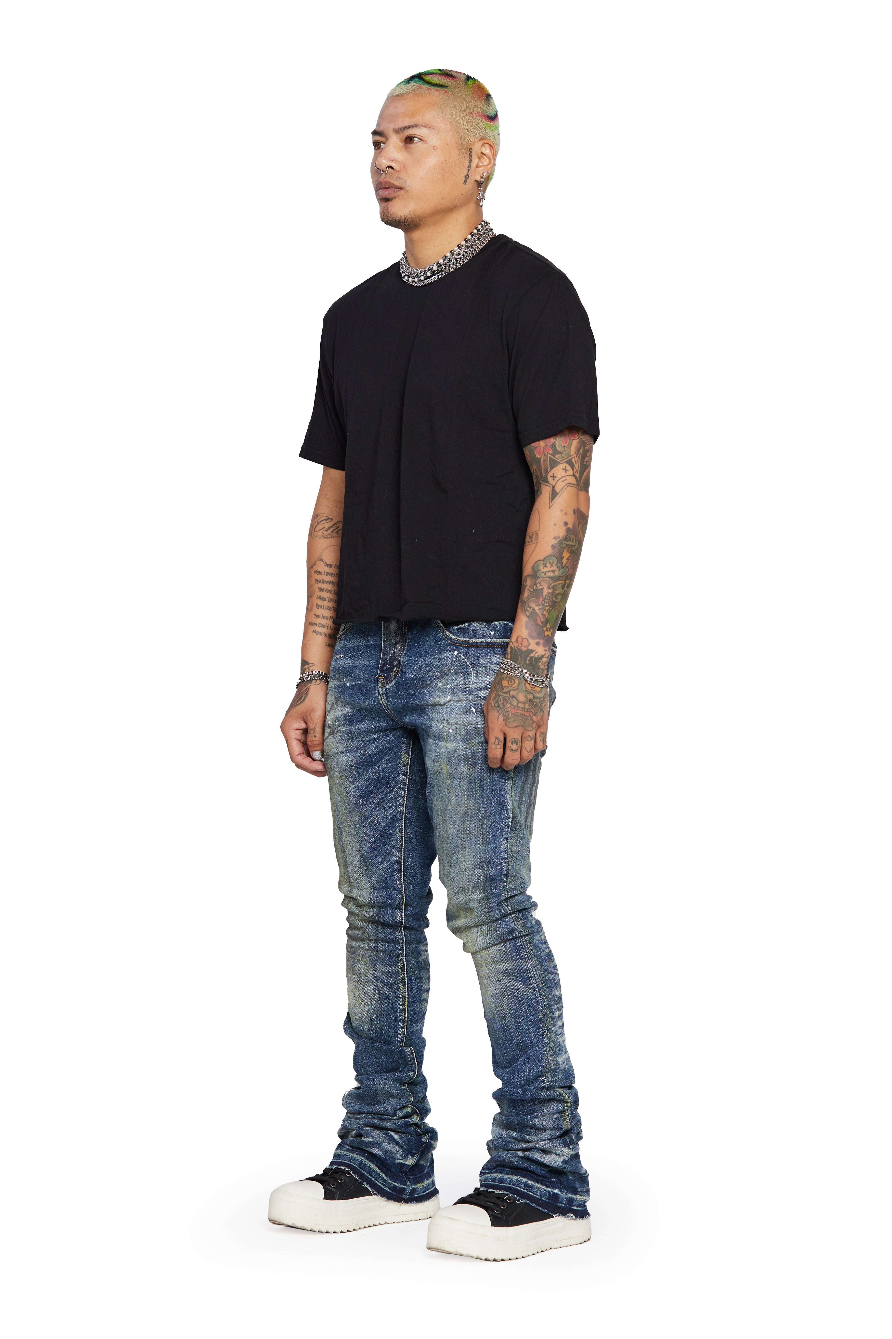 ESNTL LAB STACKED "MR. ESNTL" LT. VINTAGE