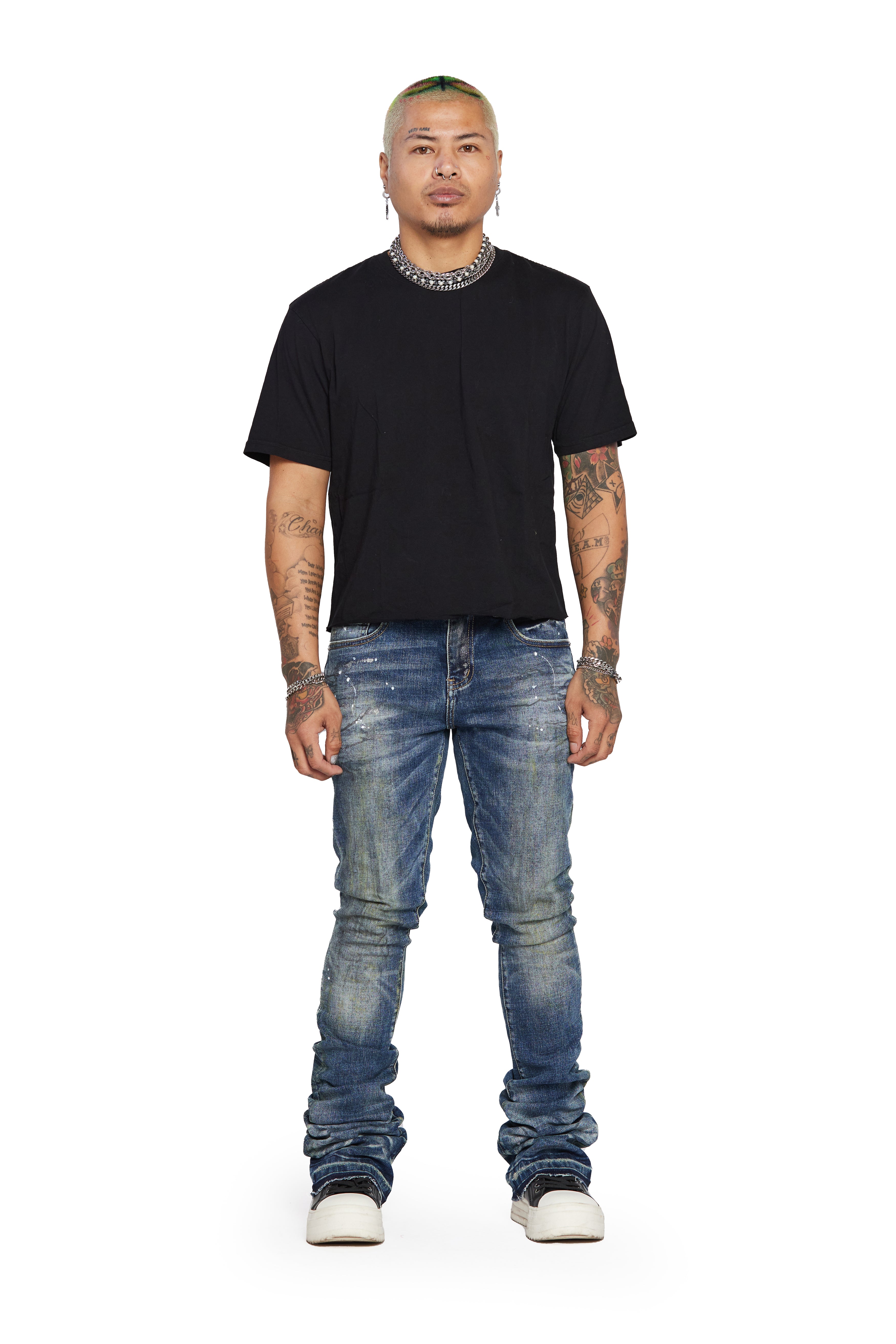 ESNTL LAB STACKED "MR. ESNTL" LT. VINTAGE