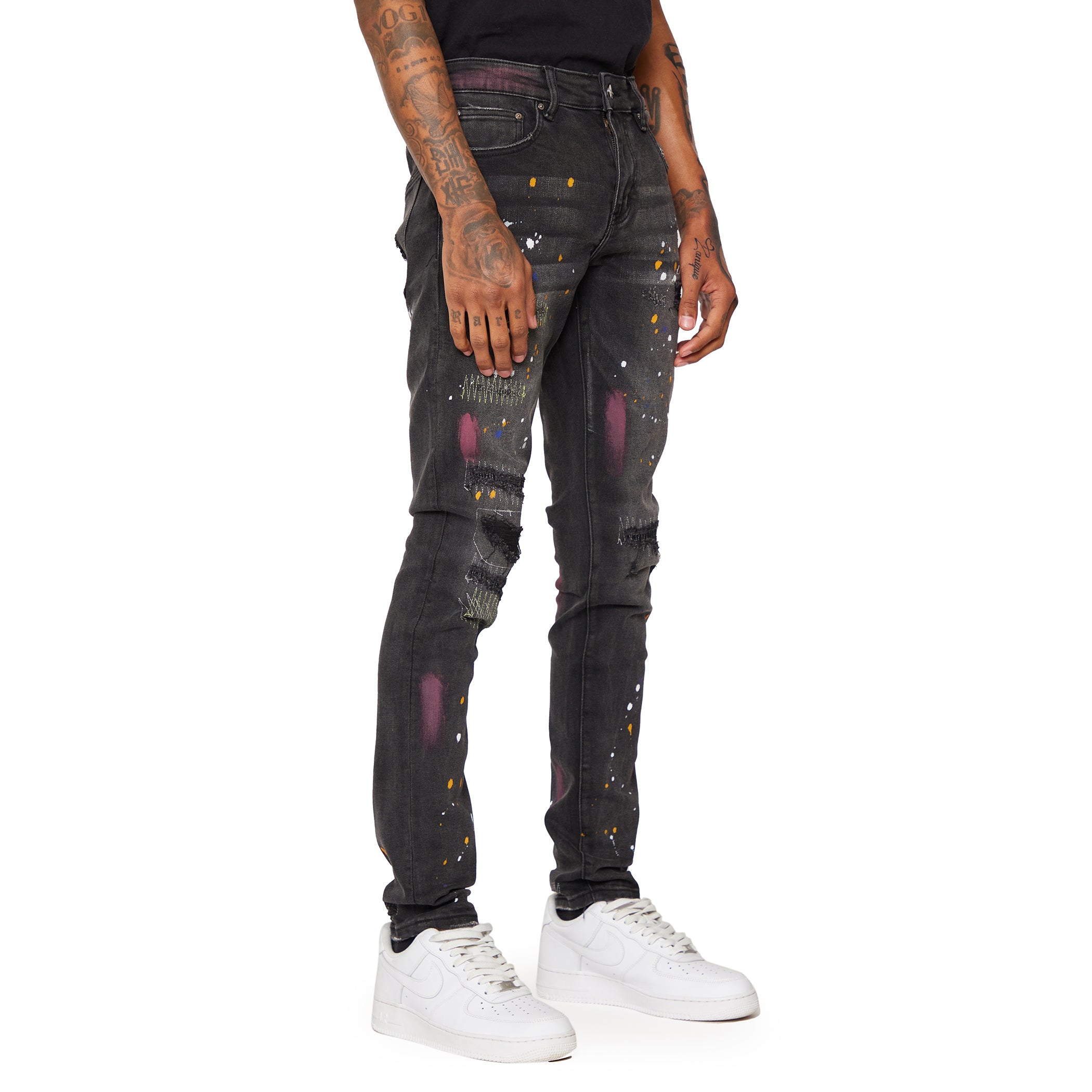 ESNTL LAB JEANS "ARES" BLACK GREY