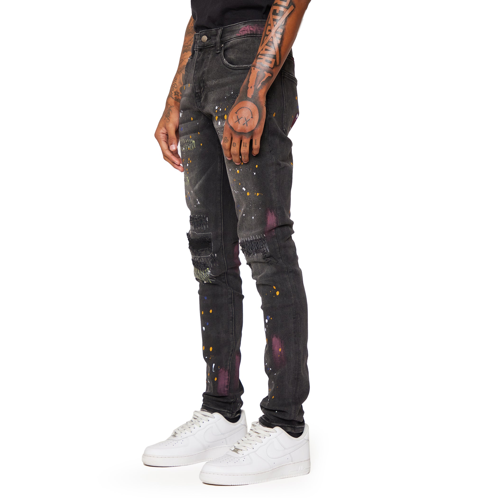 ESNTL LAB JEANS "ARES" BLACK GREY