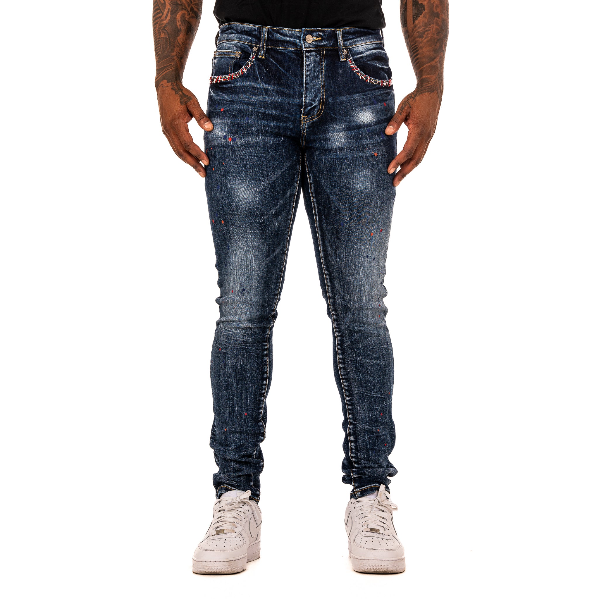 ESNTL LAB JEANS "POPSTAR" DARK BLUE WASH