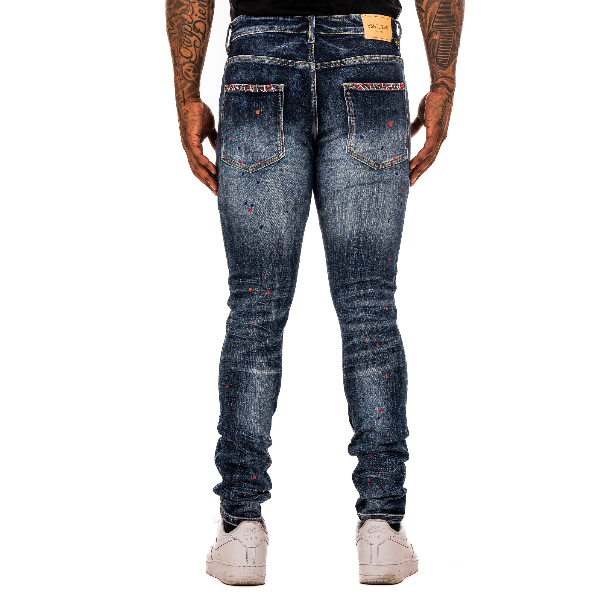 ESNTL LAB JEANS "POPSTAR" DARK BLUE WASH