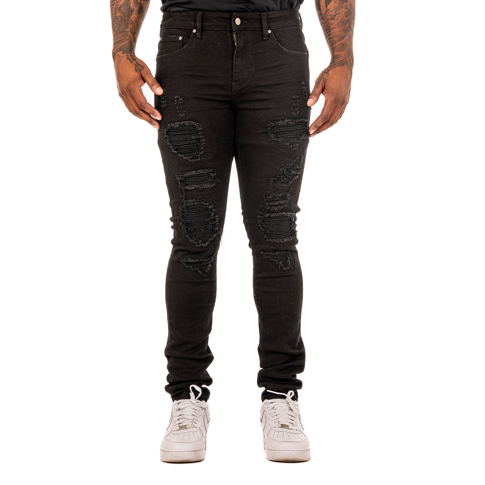 ESNTL LAB JEANS "DISTINCT" JET BLACK