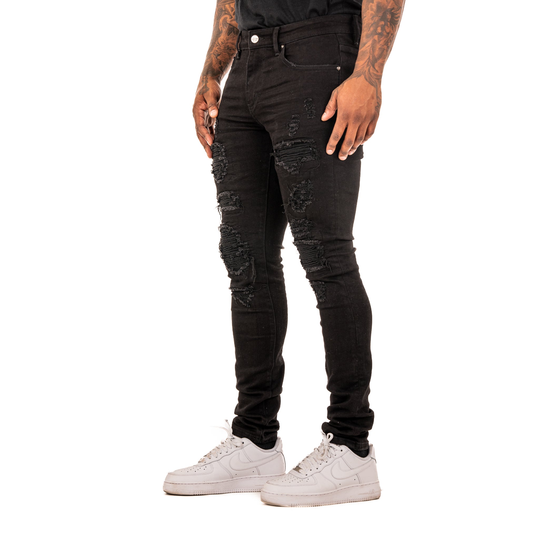 ESNTL LAB JEANS "DISTINCT" JET BLACK