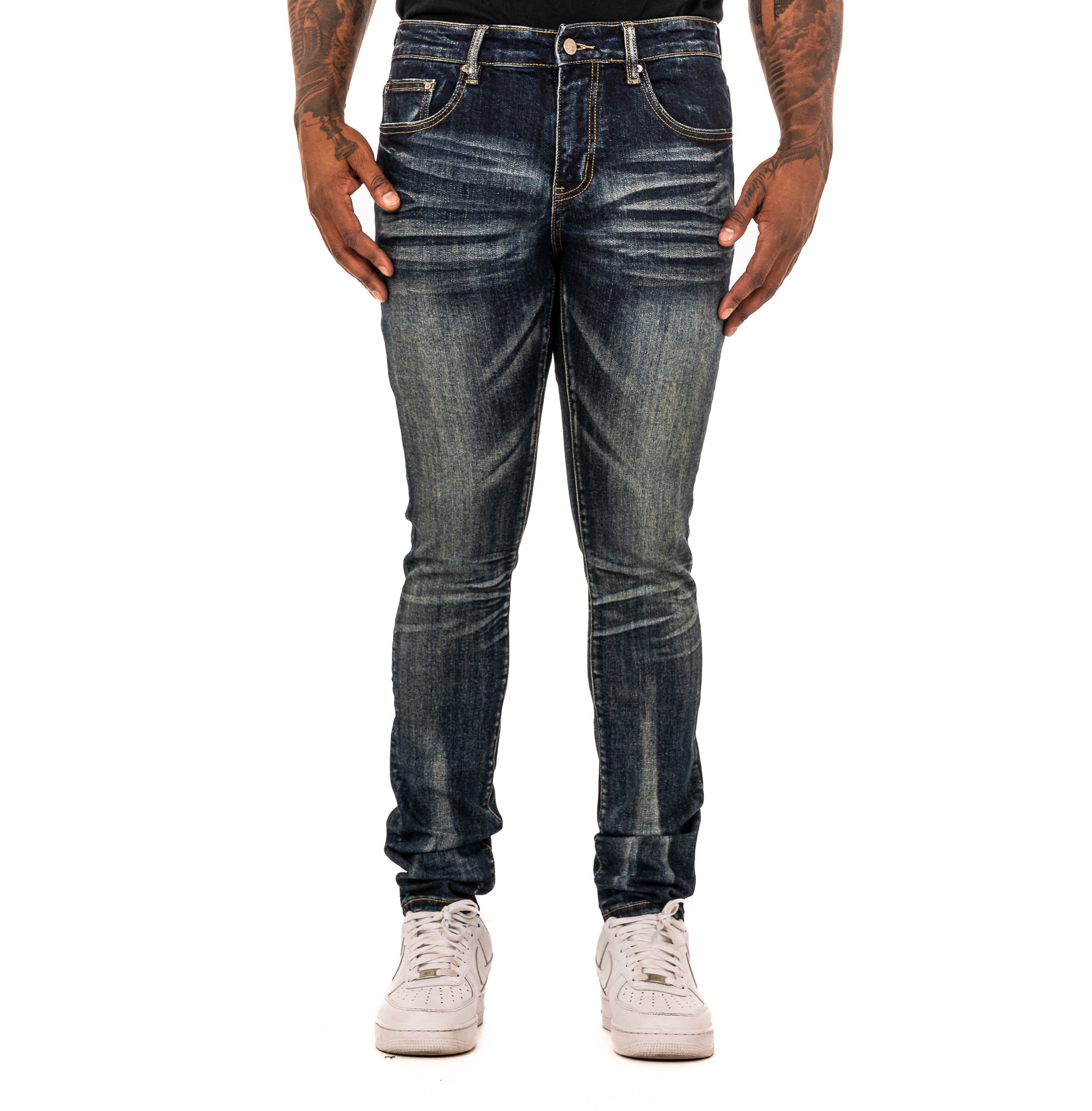 ESNTL LAB JEANS "COSMO" DARK BLUE