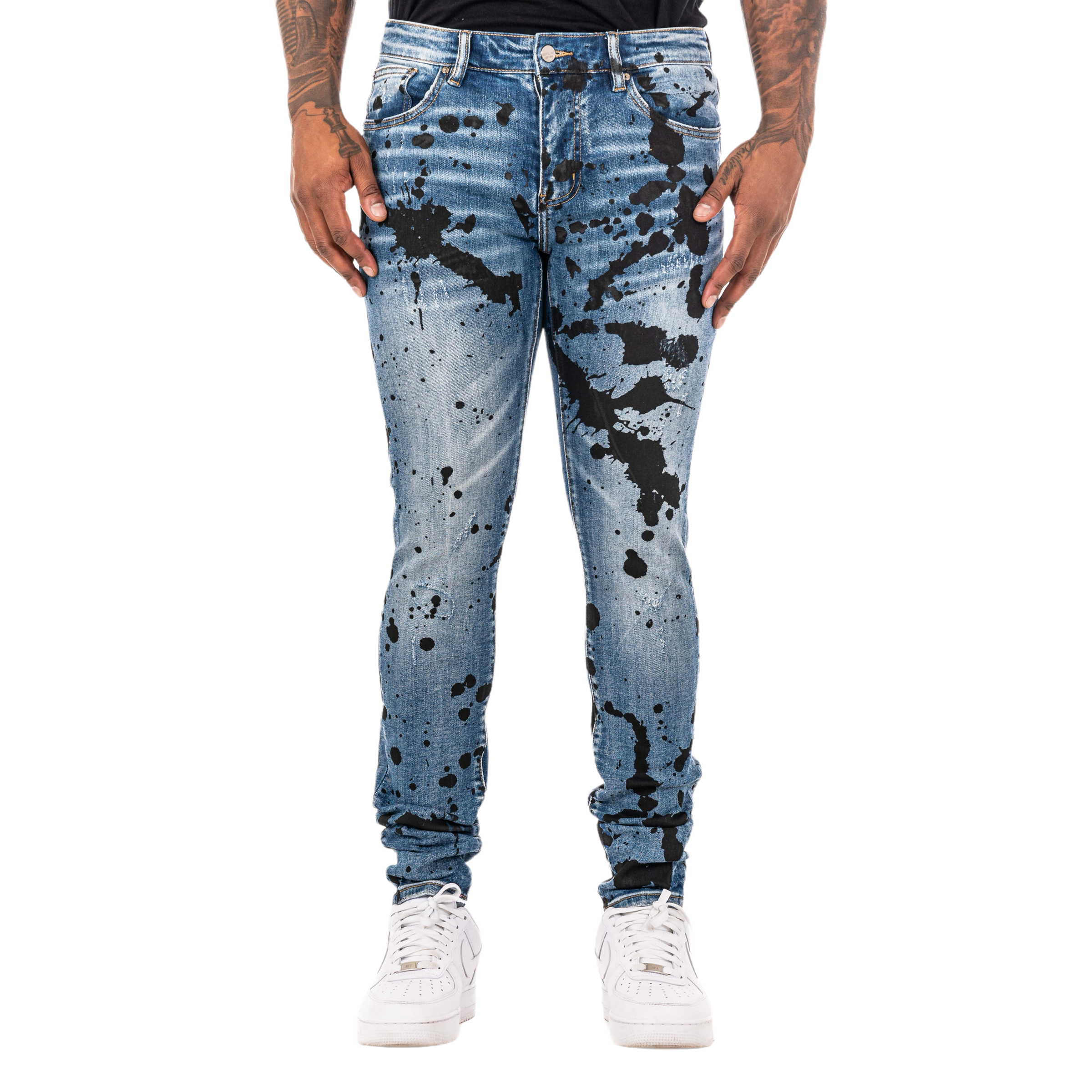 ESNTL LAB JEANS "OREO" BLUE BLACK
