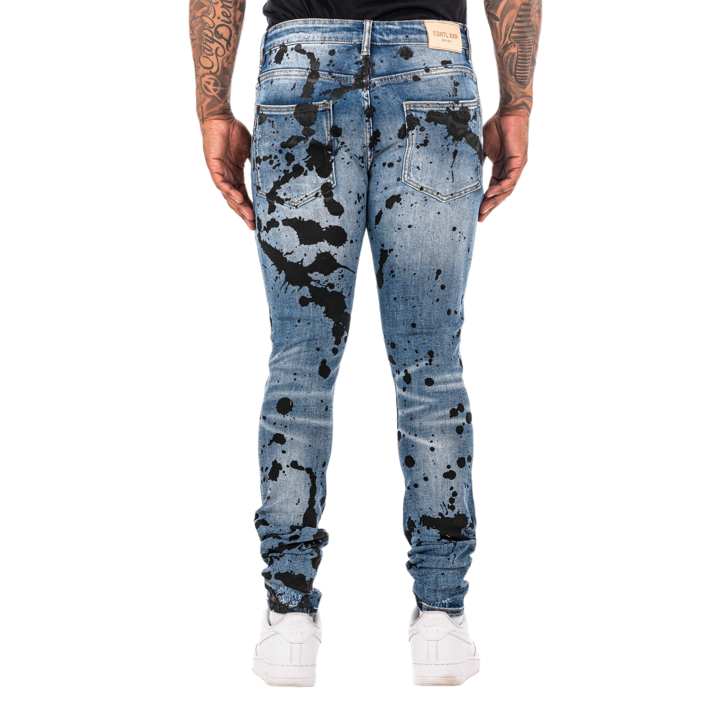 ESNTL LAB JEANS "OREO" BLUE BLACK