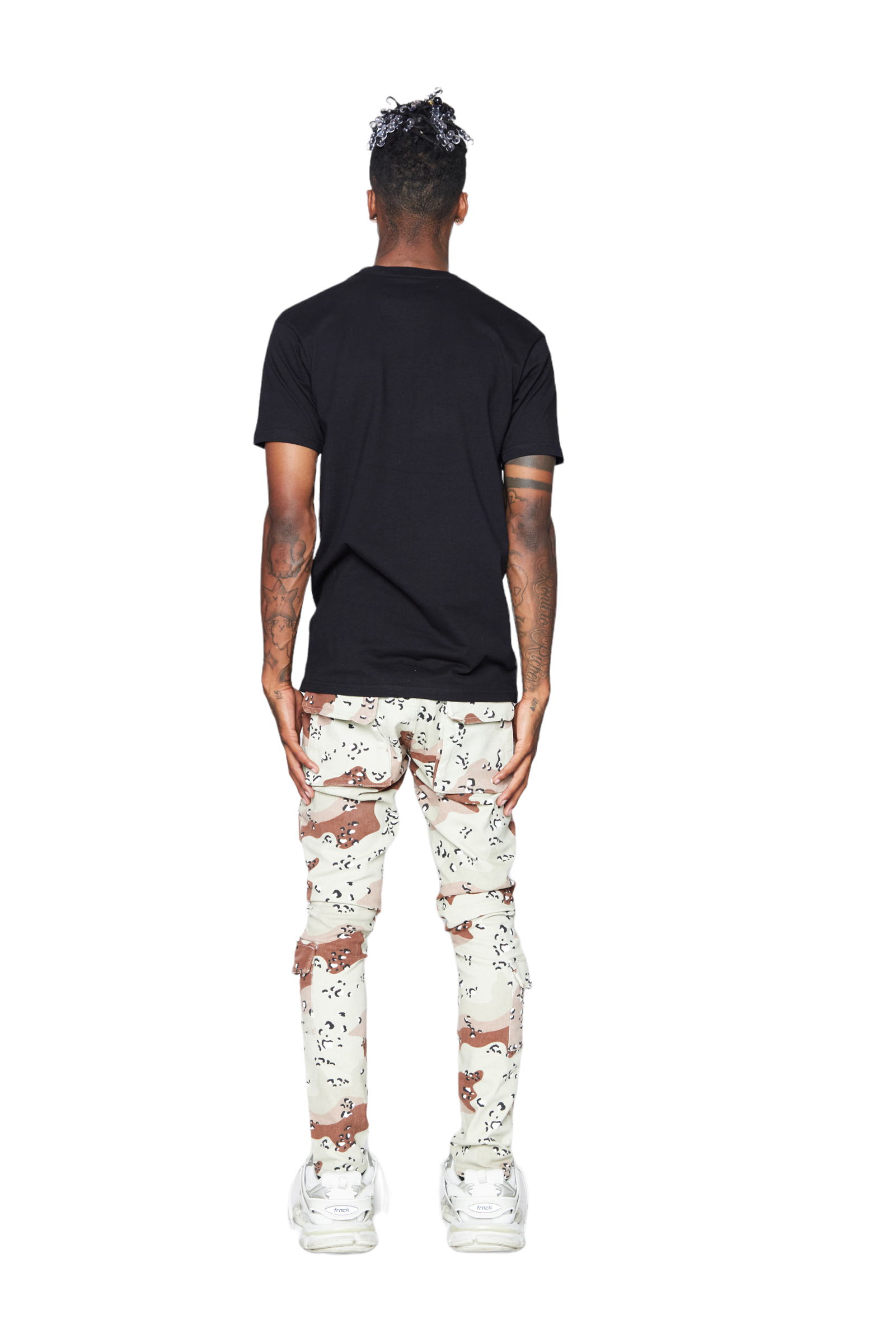 ESNTL LAB JEANS "MAHDI" BROWN CAMO
