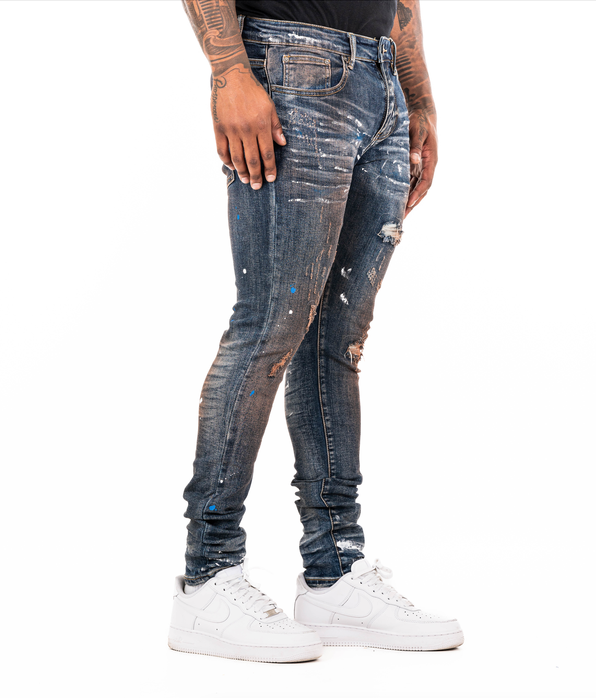 ESNTL LAB JEANS "STIFF" BRONZE WASH