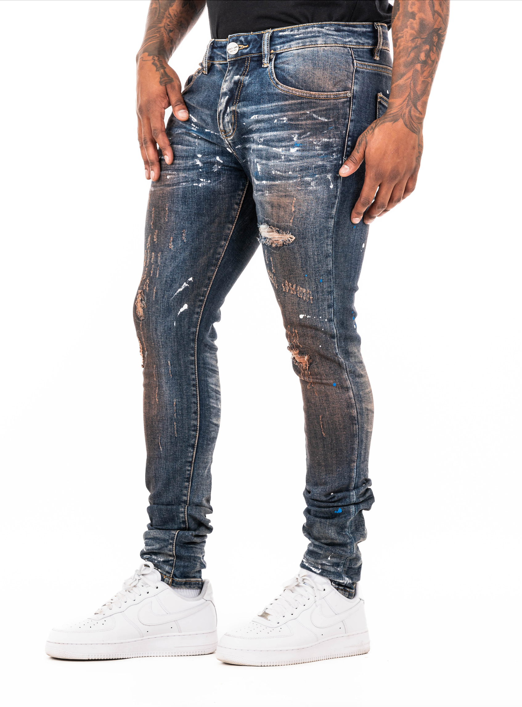 ESNTL LAB JEANS "STIFF" BRONZE WASH