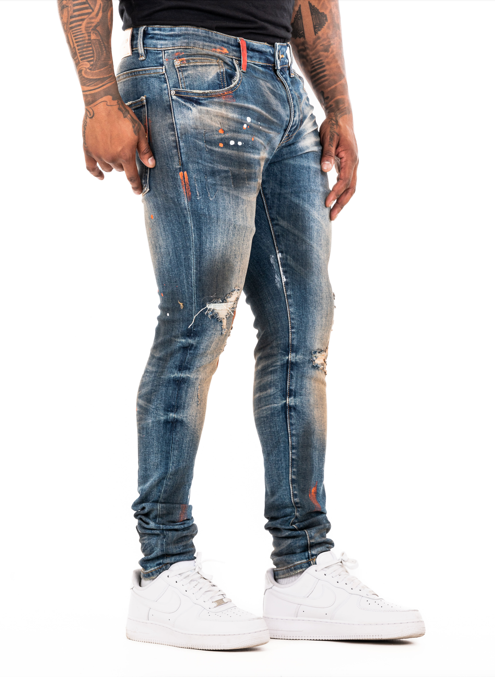 ESNTL LAB JEANS "POTENT" OIL WASH