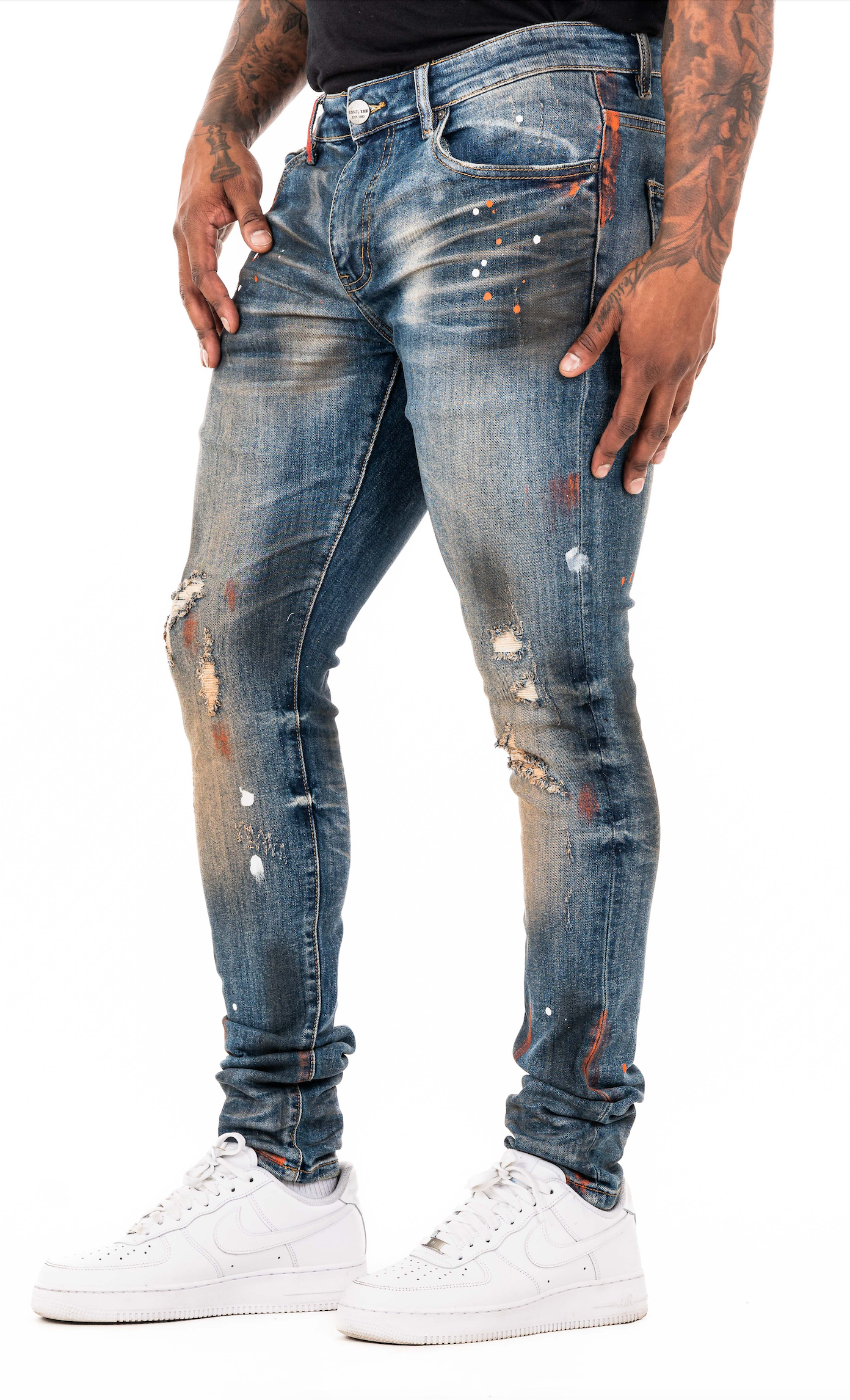 ESNTL LAB JEANS "POTENT" OIL WASH