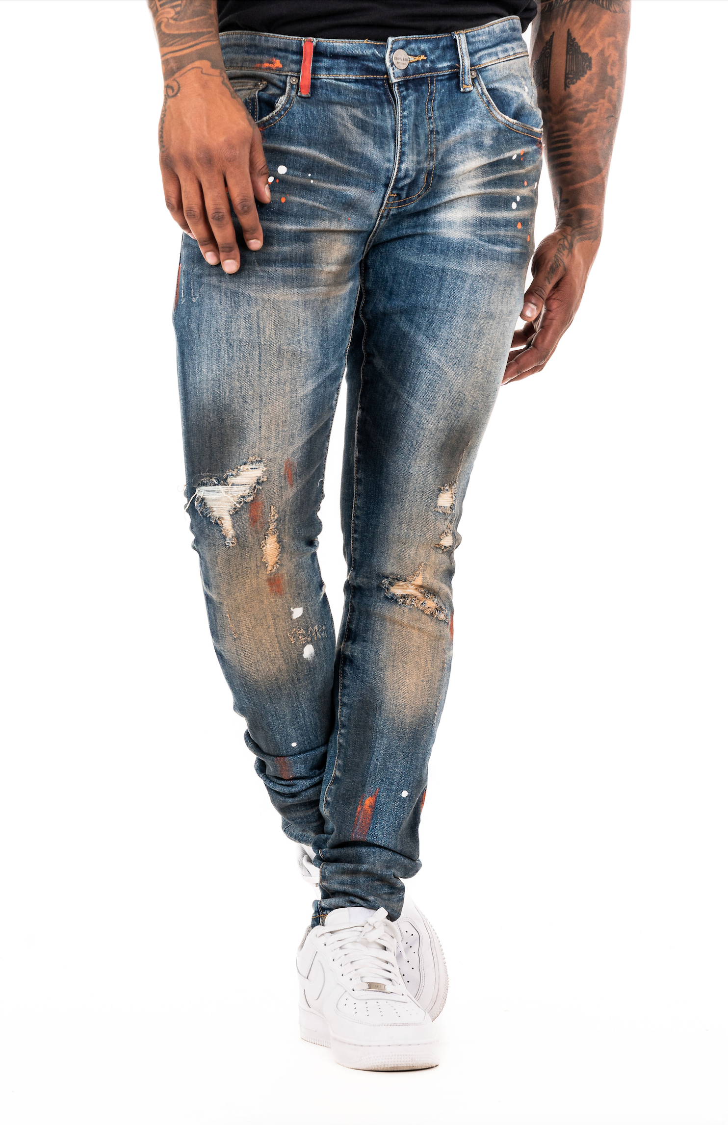 ESNTL LAB JEANS "POTENT" OIL WASH