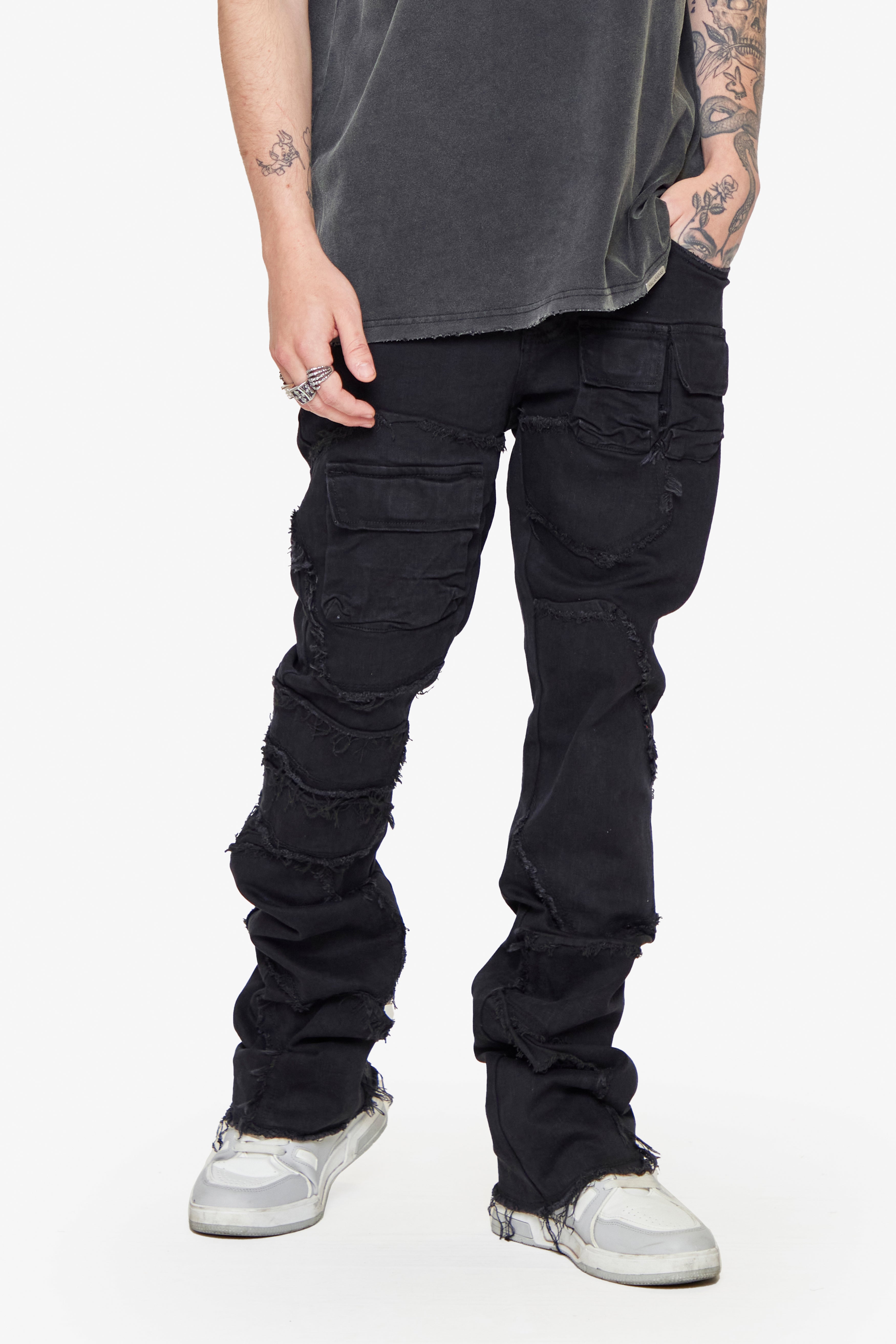 ESNTL LAB JEANS "REAPER" BLACK