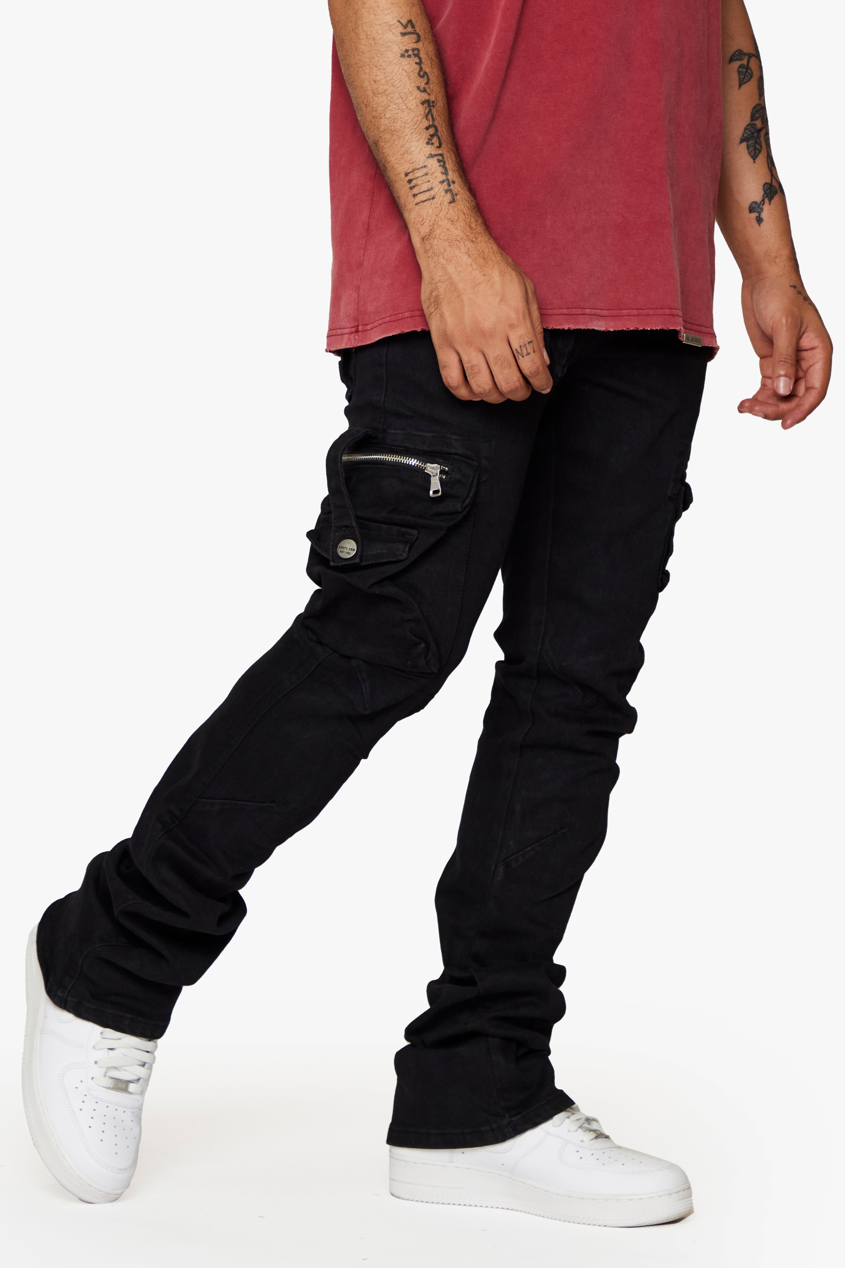 ESNTL LAB JEANS "ODIN" BLACK