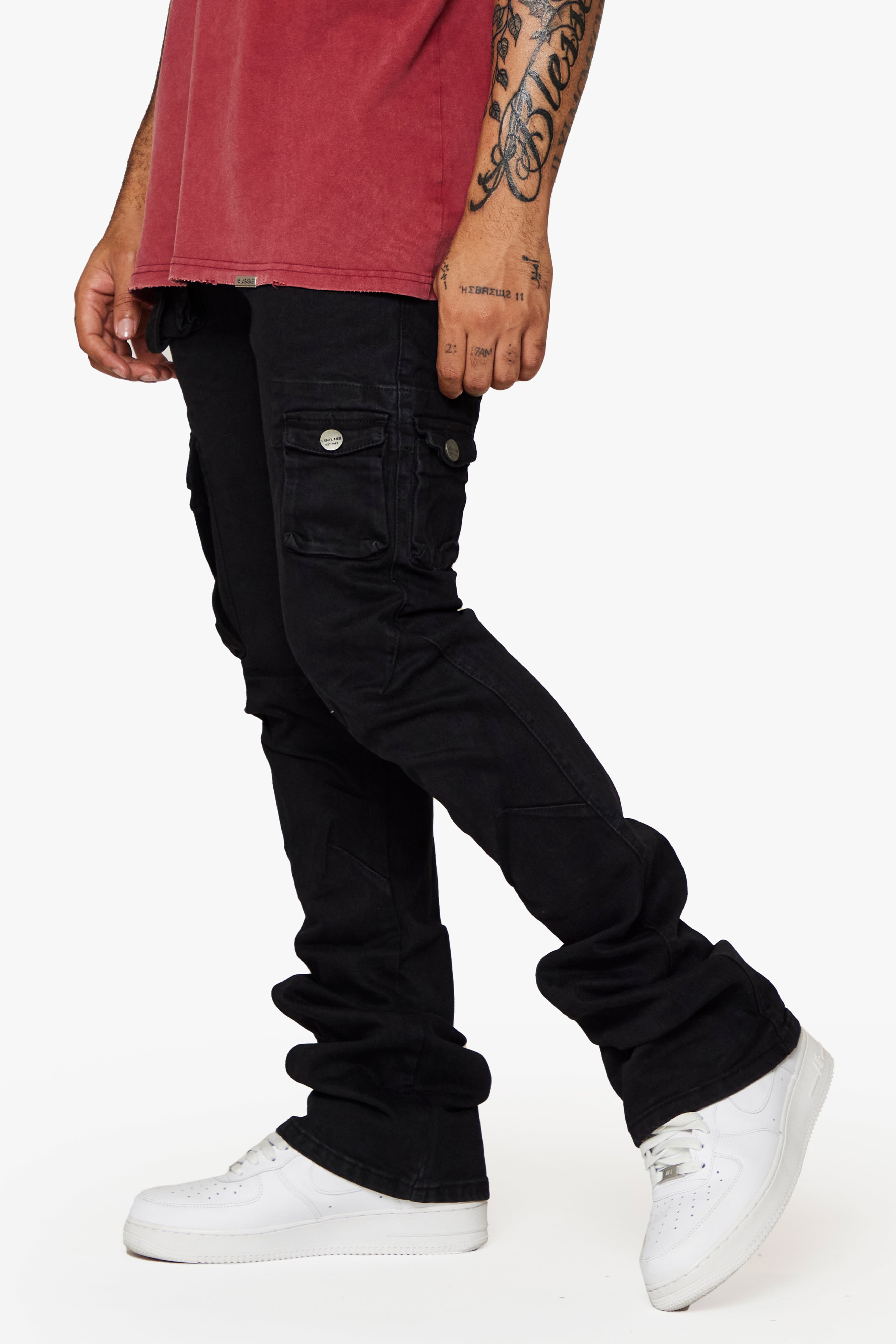 ESNTL LAB JEANS "ODIN" BLACK