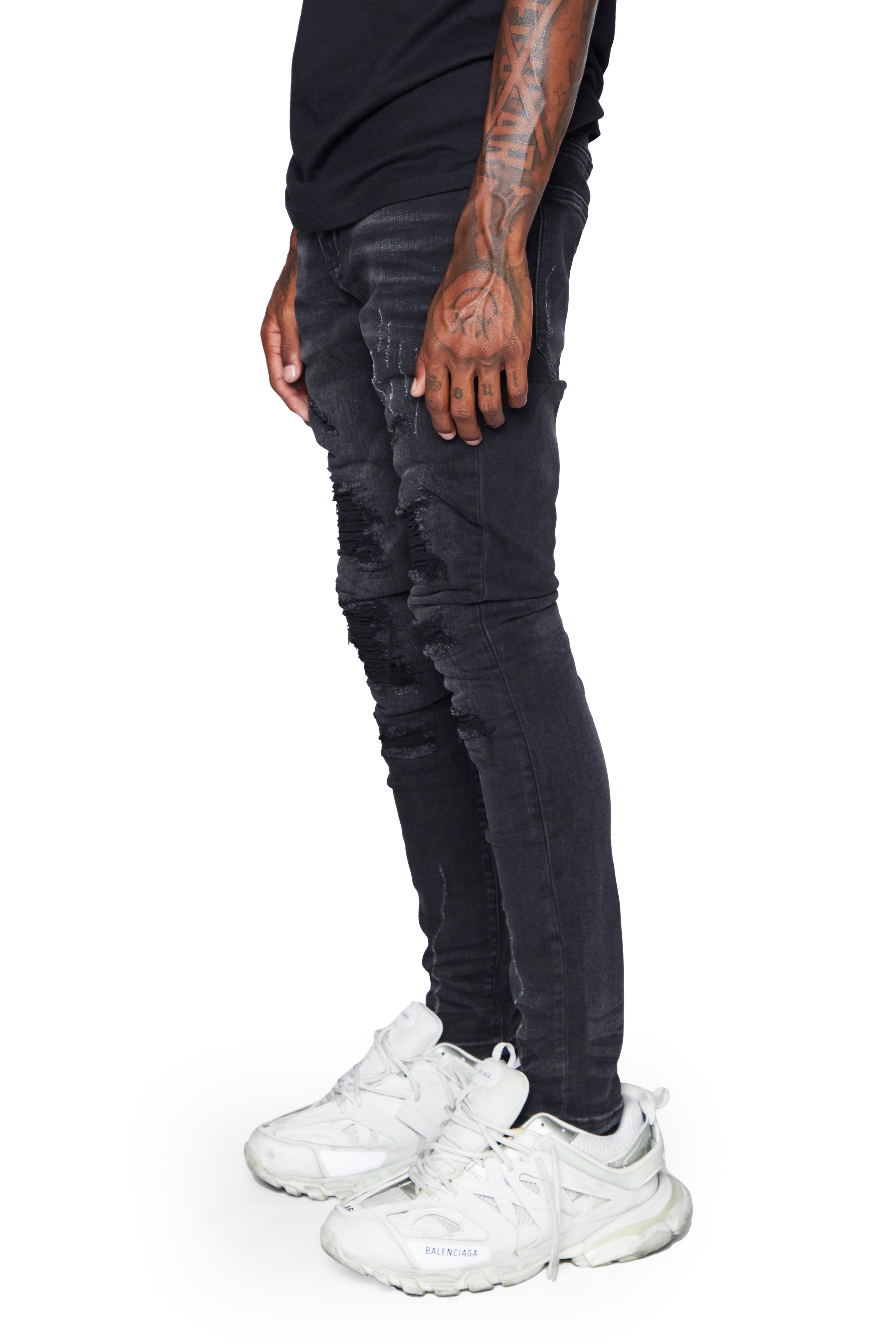 ESNTL LAB JEANS "HYDRO" BLACK GREY