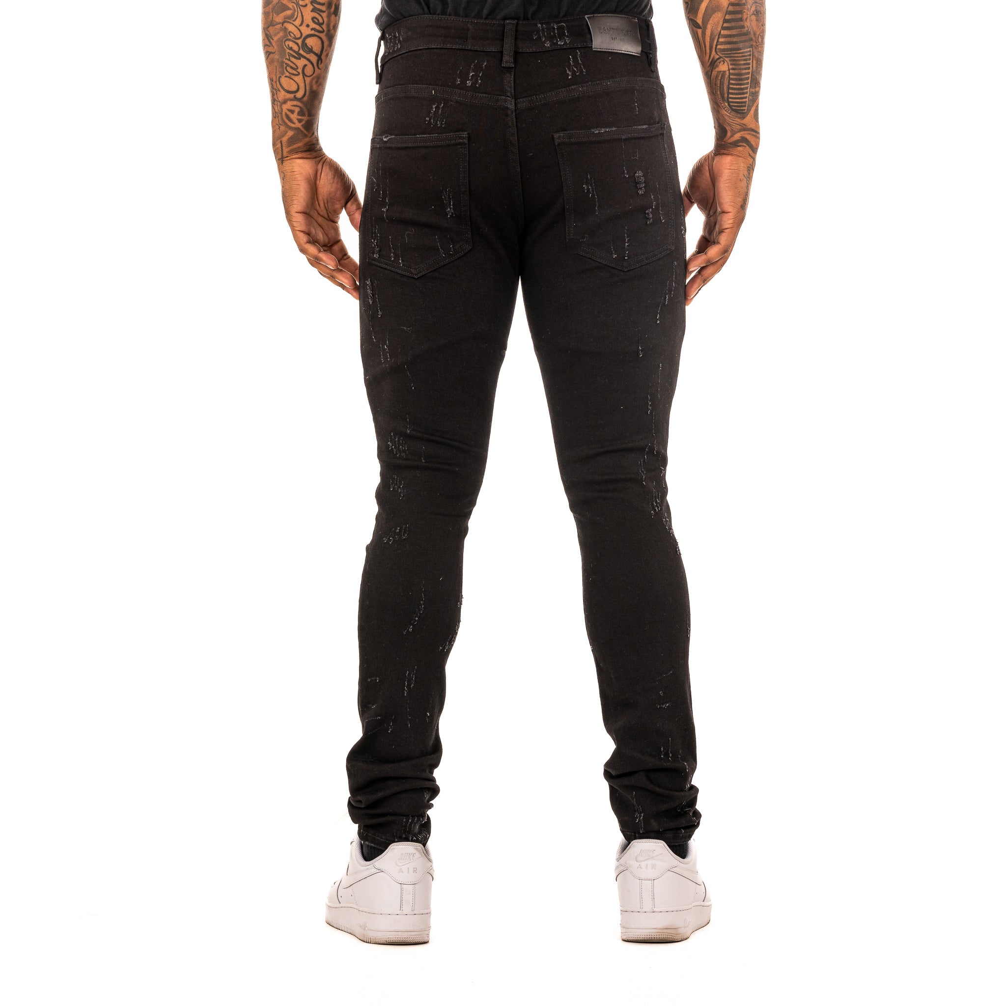 ESNTL LAB JEANS "HYBRID" JET BLACK