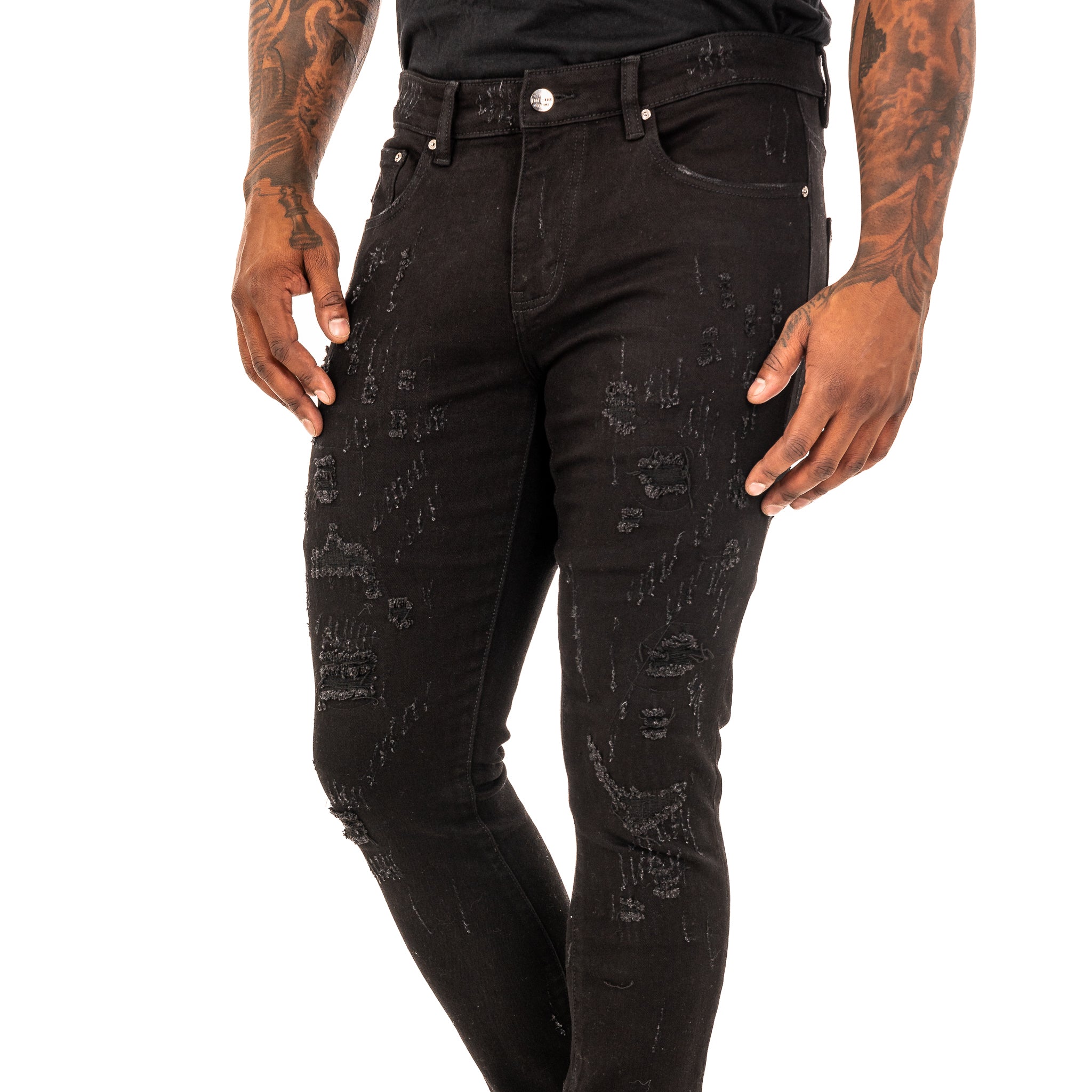 ESNTL LAB JEANS "HYBRID" JET BLACK